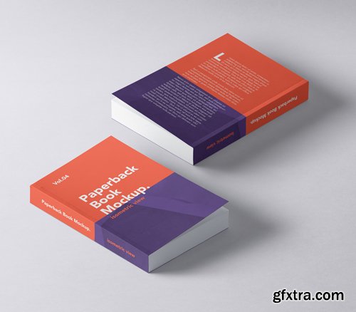 Paperback Psd Book Mockup Vol 5