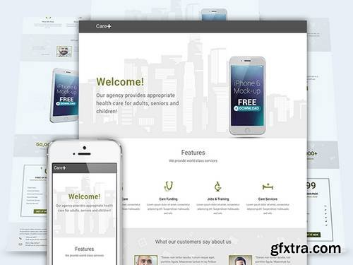 CarePlus – App Landingpage Bootstrap Template