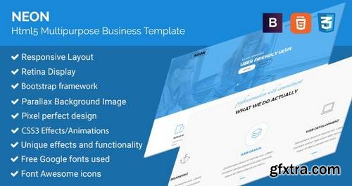 NEON – Html5 Responsive Business Template