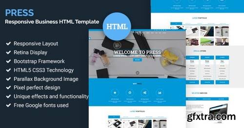 Press – Responsive Business HTML Template