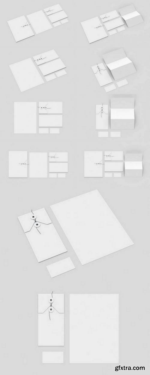 Base white Stationery Mock-up Template for Branding Identity