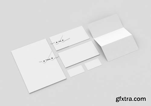 Base white Stationery Mock-up Template for Branding Identity