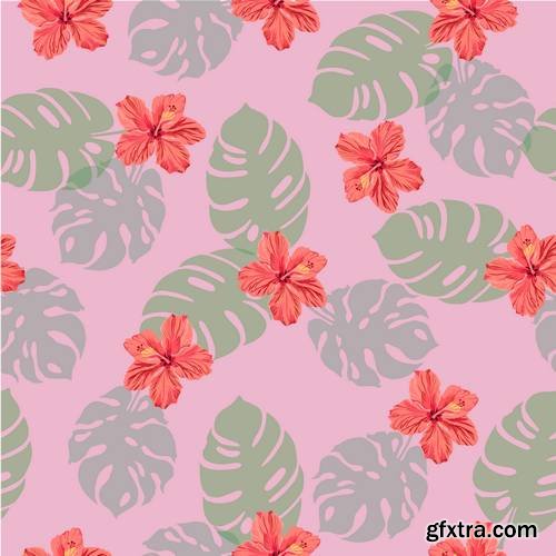 Seamless Tropical Vector Illustration