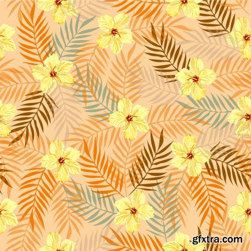 Seamless Tropical Vector Illustration