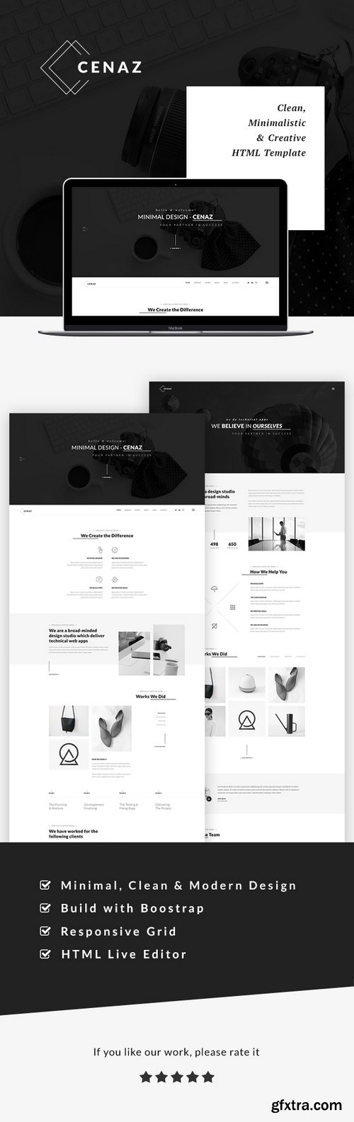 ThemeForest - CEZAN - Minimal HTML Template 19879698