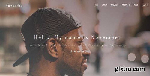 ThemeForest - November Creative Personal Portfolio v.1.0 - 19872748