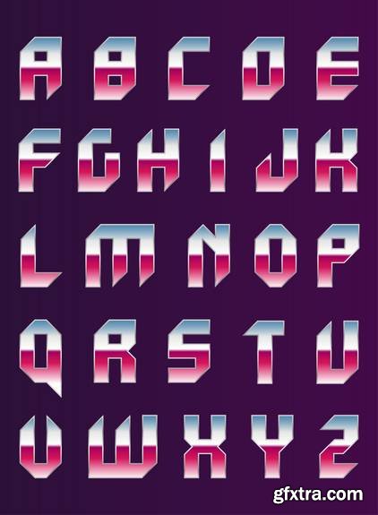 Alphabet Vector Font 12