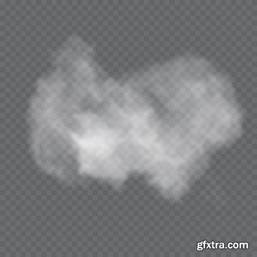 Smoke Vector on Transparent Background 4