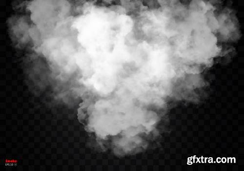 Smoke Vector on Transparent Background 4