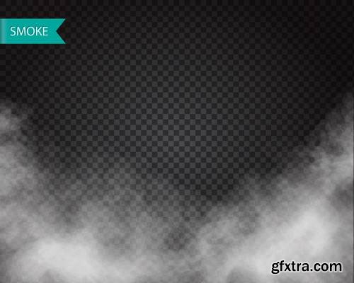 Smoke Vector on Transparent Background 4