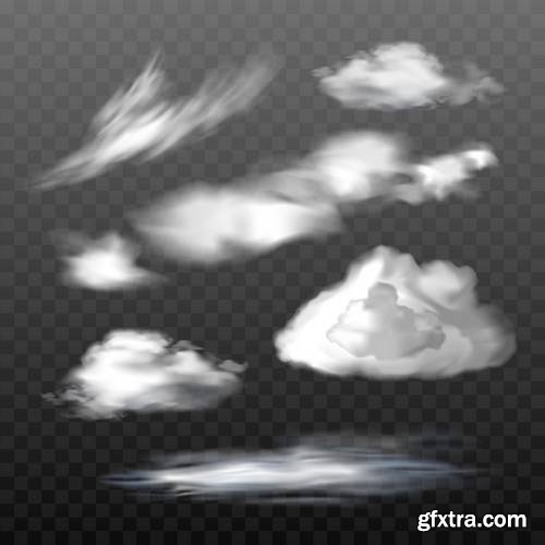 Smoke Vector on Transparent Background 4