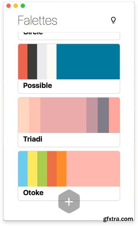 Falettes - Unlimited color palettes 1.0 (Mac OS X)