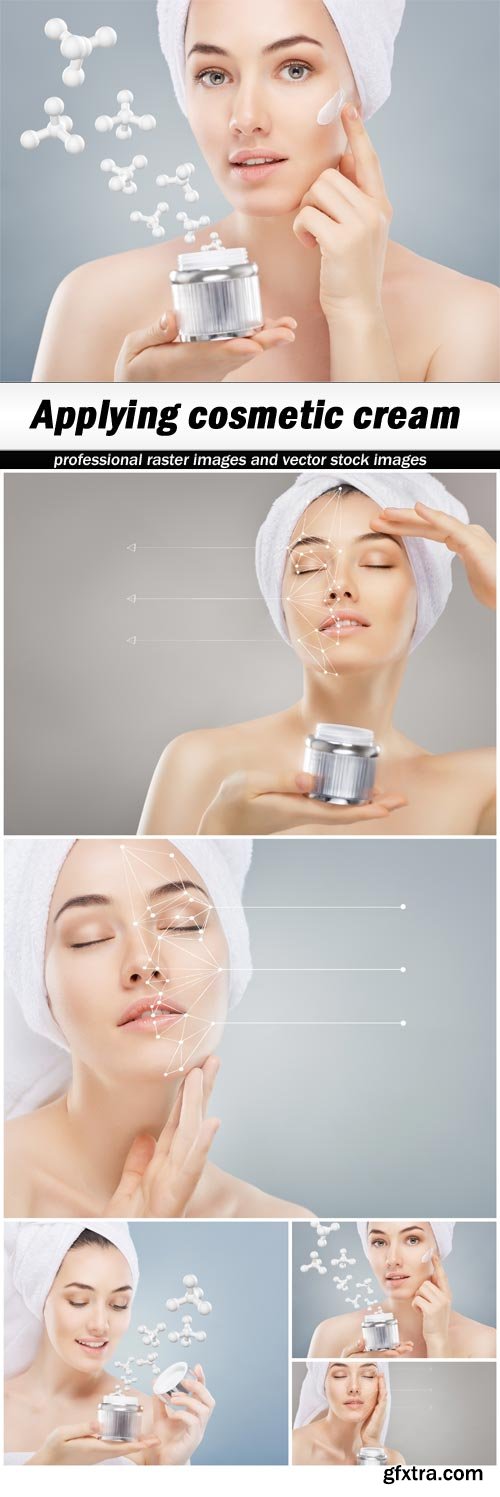 Applying cosmetic cream - 5 UHQ JPEG