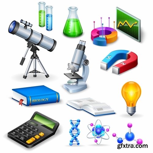 Chemist scientist professor mathematics cartoon character 25 EPS