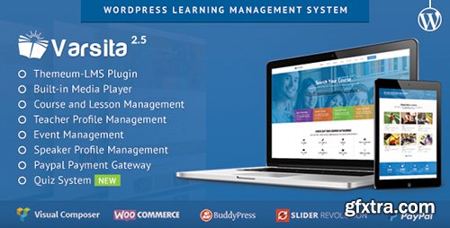 ThemeForest - Varsita v2.5 - Education Theme, A Learning Management System for WordPress - 10502637