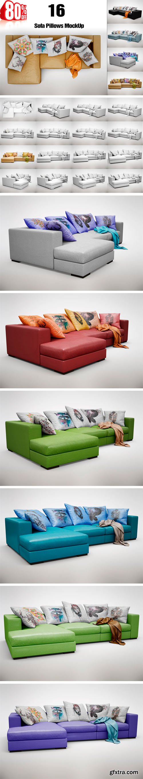 CM 1361282 - Bundle Sofa Pillow MockUp