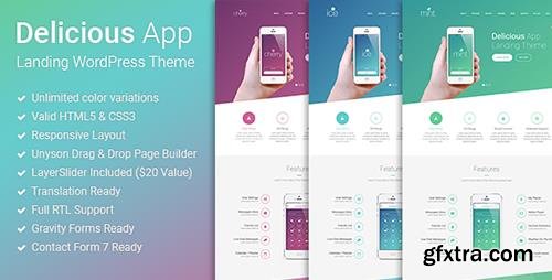 ThemeForest - Delicious v1.0.2 - Responsive App Landing WordPress Theme - 8824066