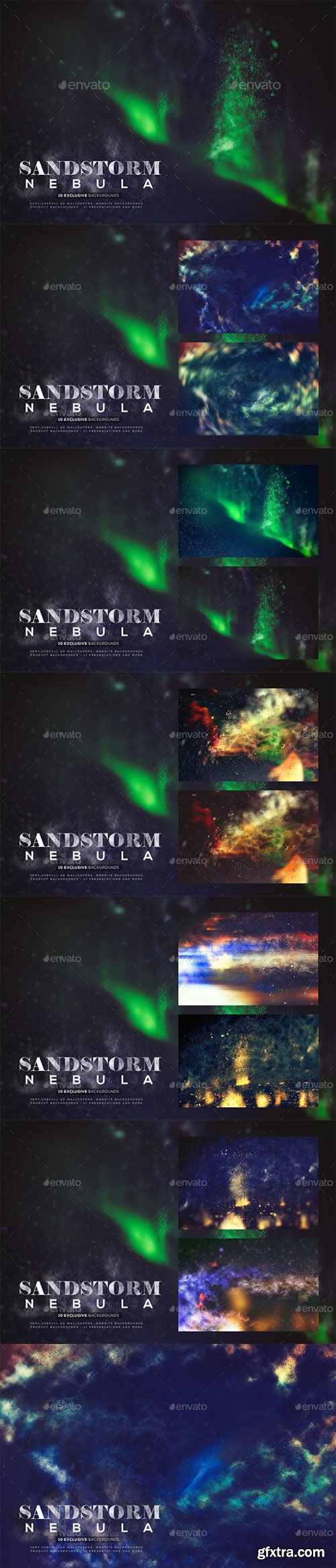 GR - Abstract Sandstorm Nebula Backgrounds 19977223