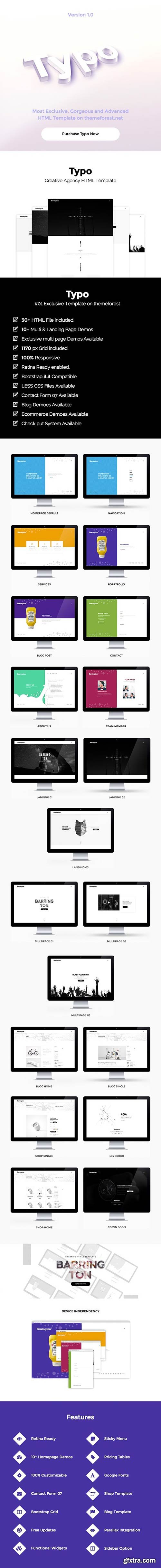 CM - Typo Creative Agency HTML5 Template 1218285