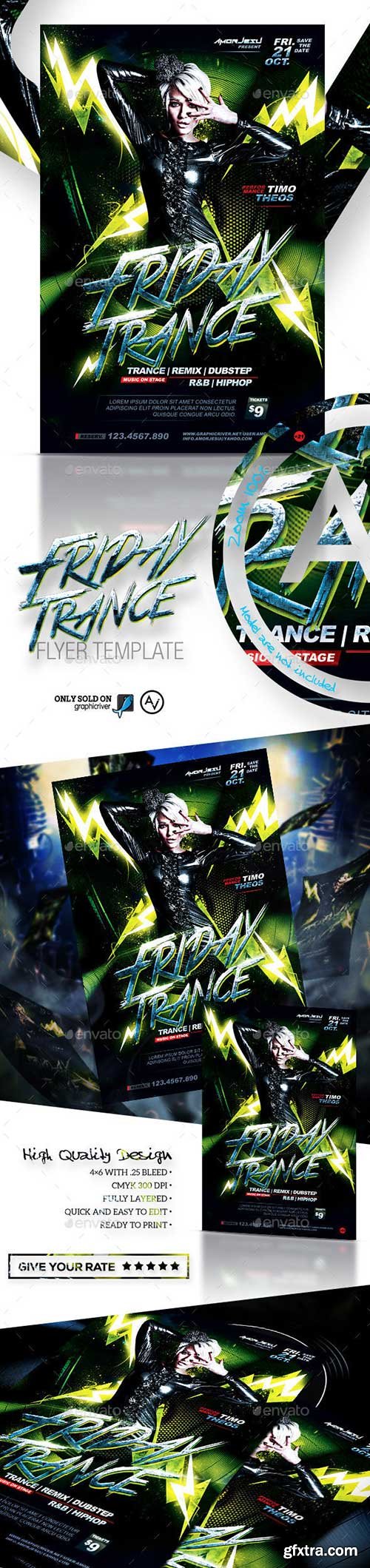 Graphicriver - Friday Trance Flyer Template 11582071