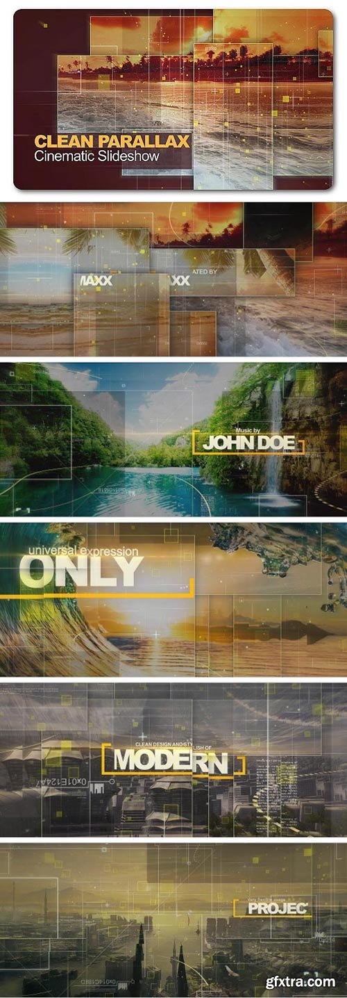 Videohive - Clean Parallax Cinematic Slideshow - 19847628