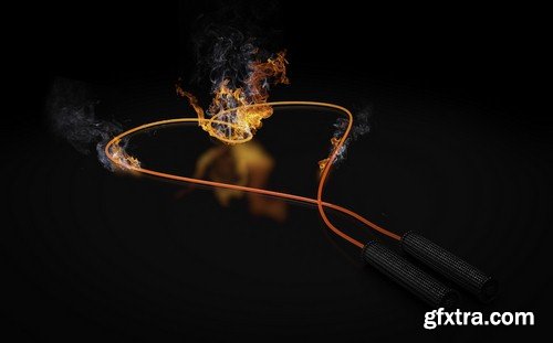 Sport goods on fire - 5 UHQ JPEG