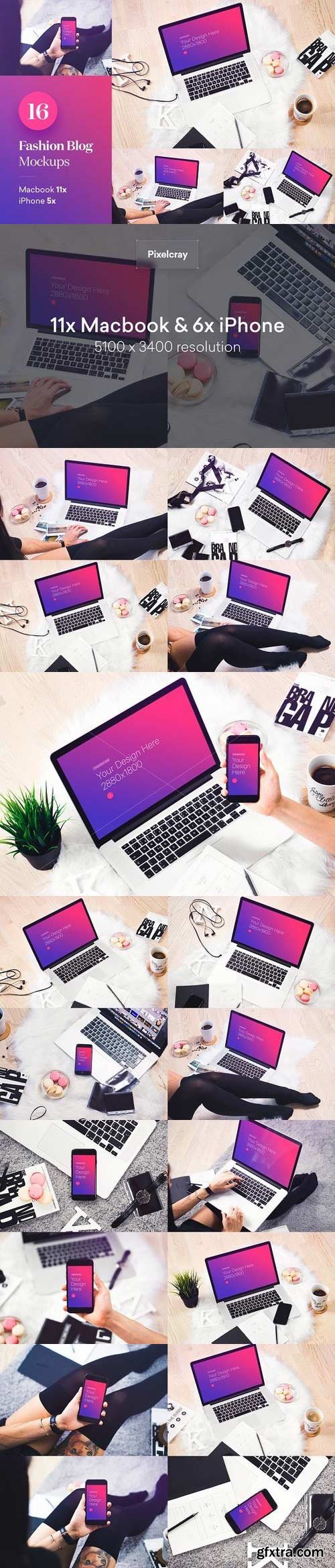 CM - 16 PSD Mockups Fashion Blog 1241138