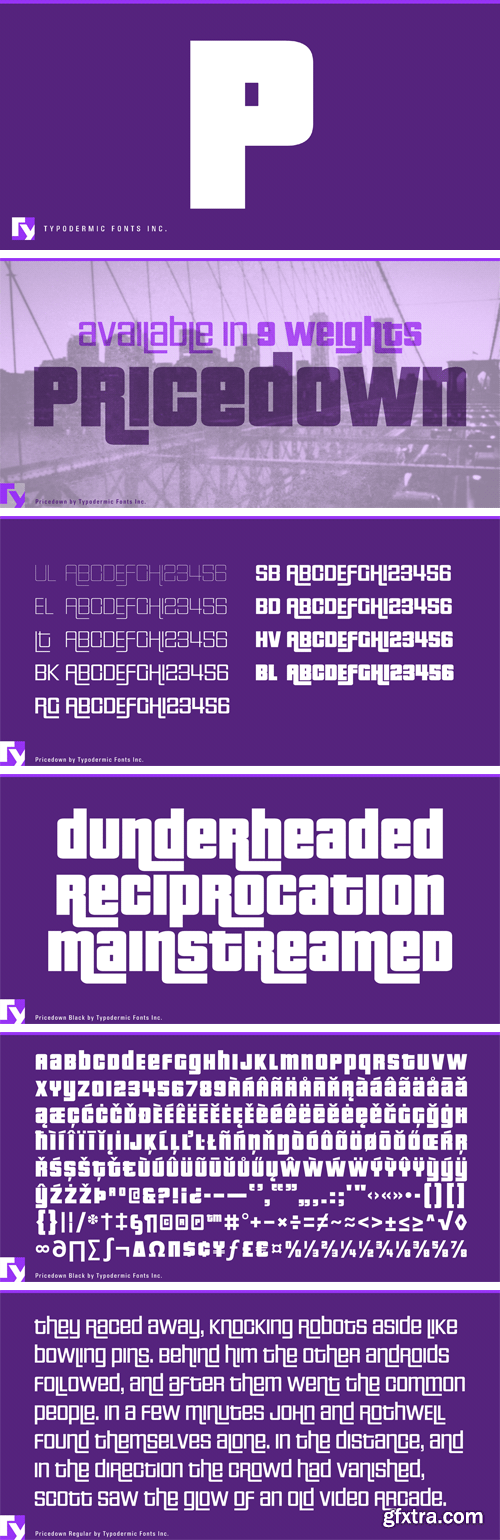 Pricedown Font Family