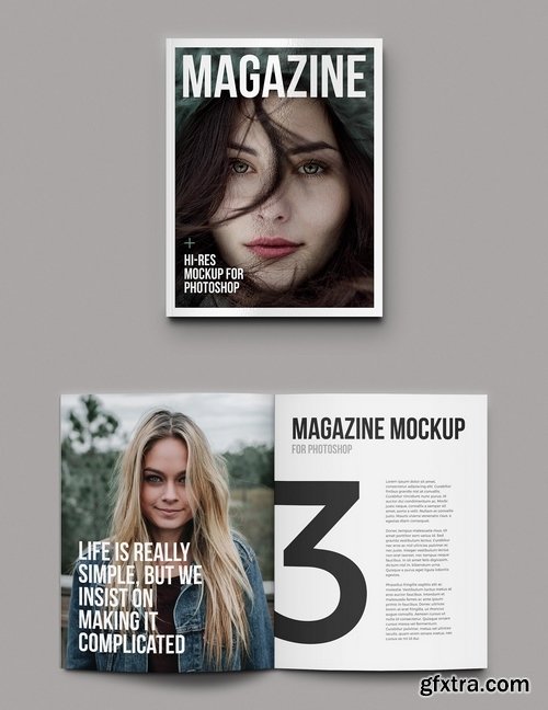 Magazine Mockup Template