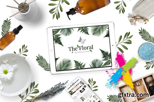 Floral - Spa and Beauty PSD Template