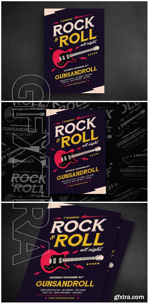 Rock And Roll All Night Flyer