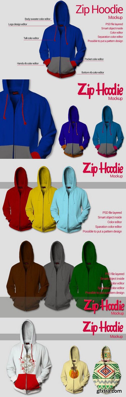 CM - Zip Hoodie Mockup 1235079