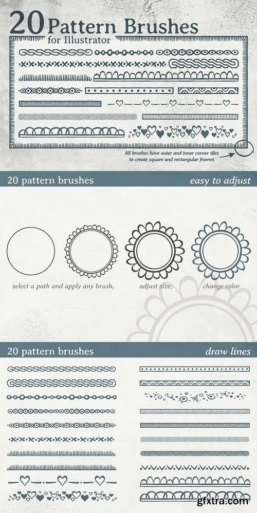 CM - 20 pattern brushes 1234464