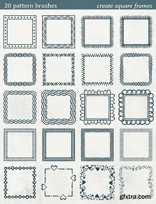 CM - 20 pattern brushes 1234464