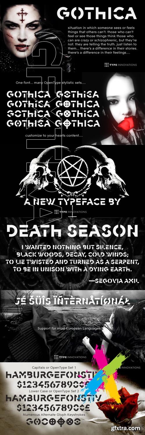 Gothica font family