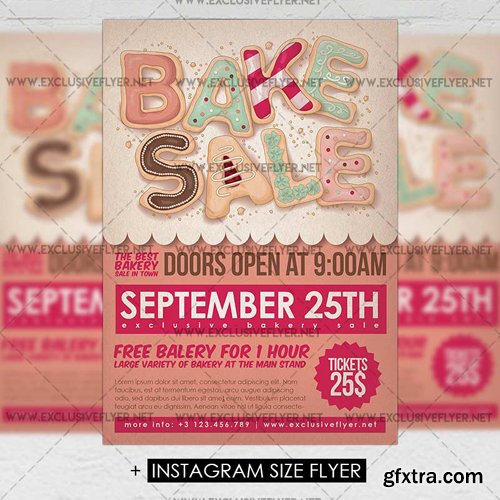 Bakery Sale - Premium A5 Flyer Template