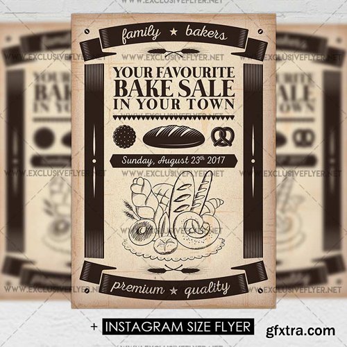 Bake Sale - Premium A5 Flyer Template