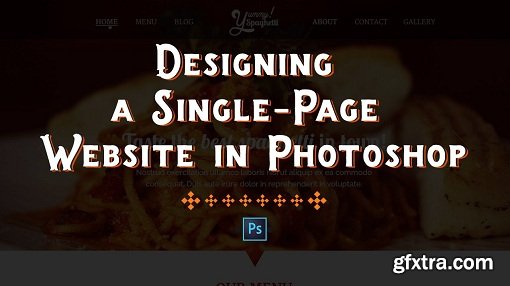 Design an awesome Single-Page Website in Photoshop