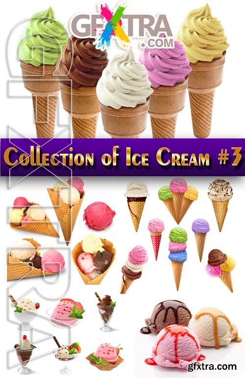 Food. Mega Collection. Ice Cream #3 - Stock Photo
