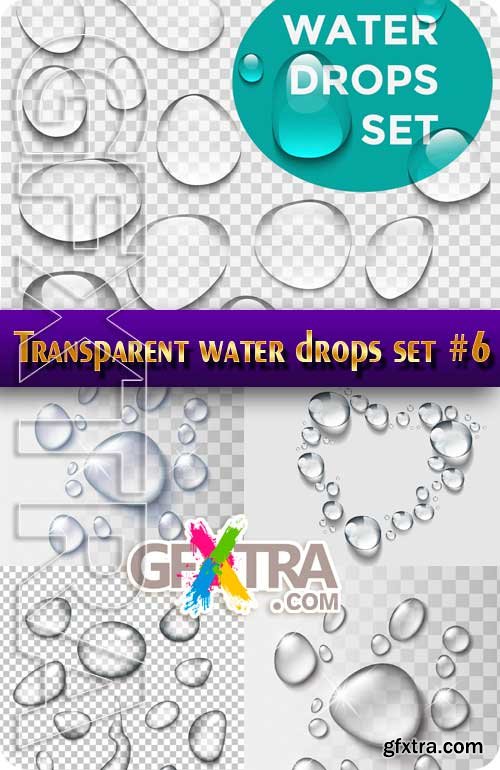 Transparent drops #6 - Stock Vector