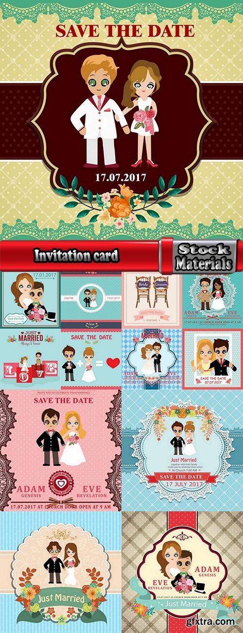 Invitation card card cover postcard flyer banner 13 EPS