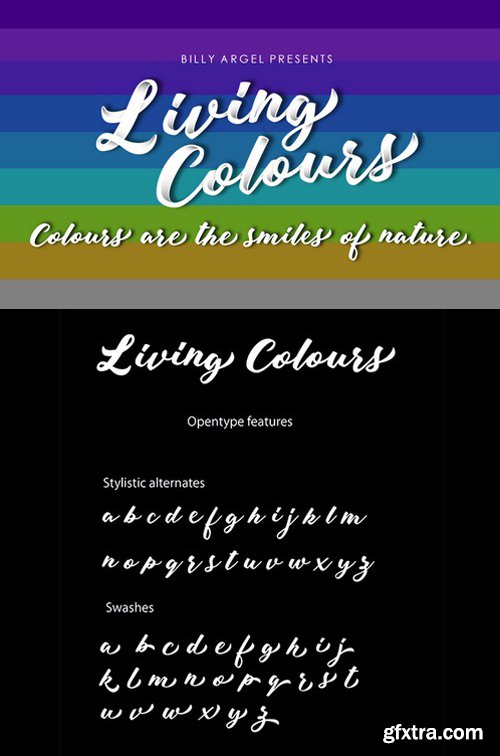 Living Colours Script Font