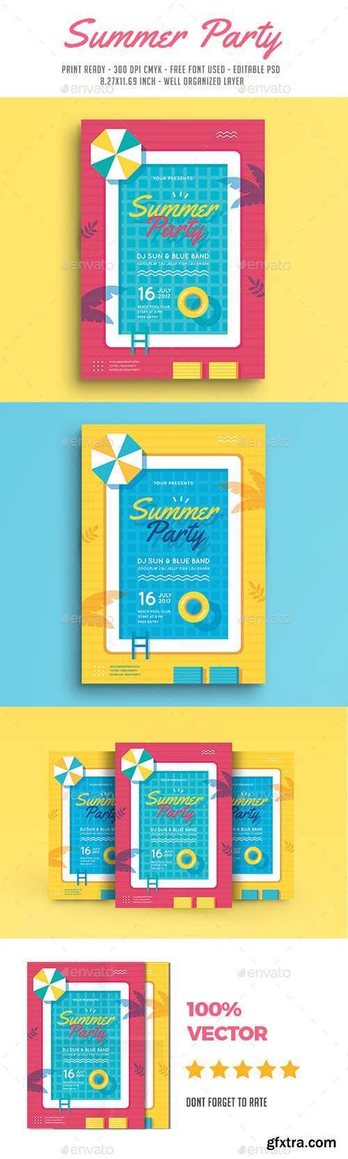 Graphicriver - Summer Pool Party Flyer 19881083