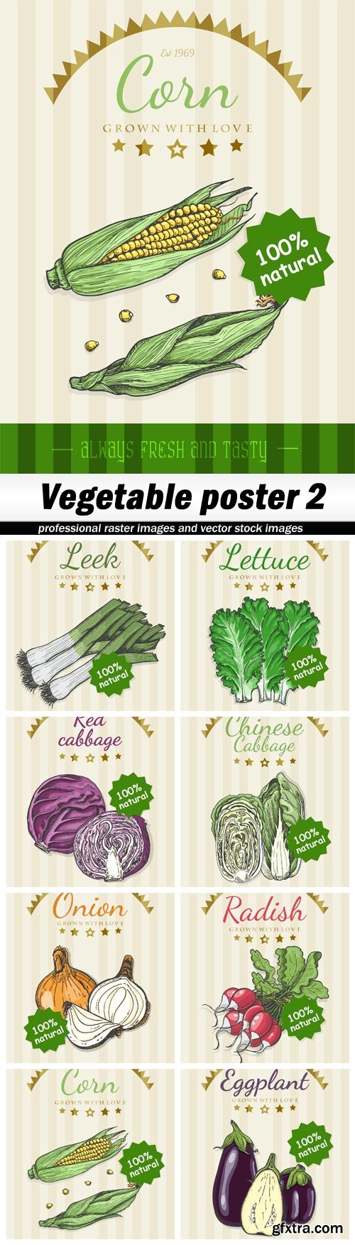 Vegetable poster 2 - 8 EPS