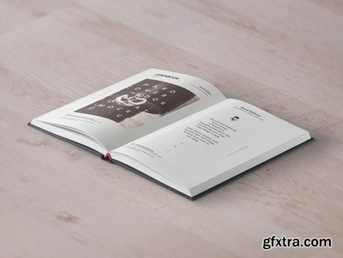 Psd Open Hardcover Book Mockup