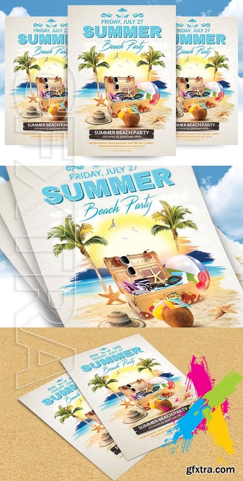 CM - Summer Beach Party Flyer Template 1491405