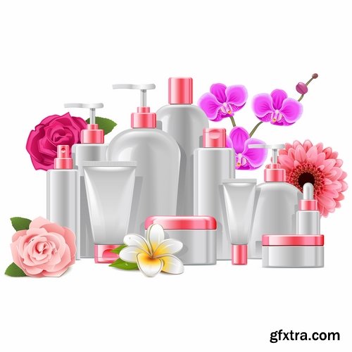 Cosmetics set basket bottle capacity bottle 25 EPS