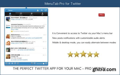 MenuTab Pro for Twitter 1.1.1 (Mac OS X)