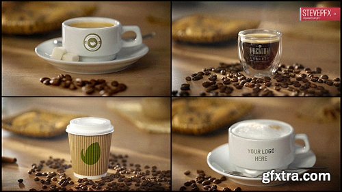 Videohive Coffee AE Mockup | Espresso Americano Cappuccino Coffee to Go 19771274