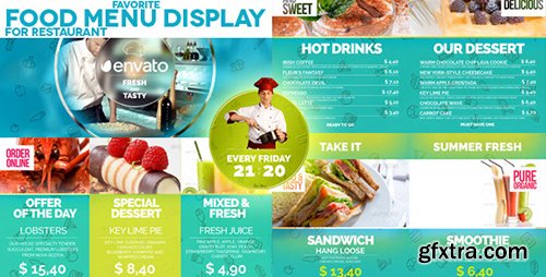 Videohive Favorite Restaurant Display 11769261